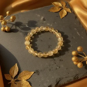 Natural citrine bracelet