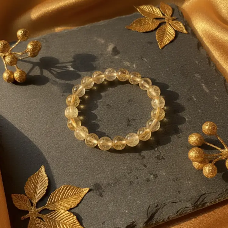 Natural citrine bracelet